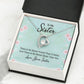 To My Sister There is No Better Friend Than a Sister Forever Necklace w Message Card-Express Your Love Gifts