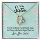 To My Sister There is No Better Friend Than a Sister Forever Necklace w Message Card-Express Your Love Gifts