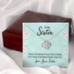 To My Sister There is No Better Friend Than a Sister Infinity Knot Necklace Message Card-Express Your Love Gifts