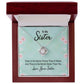 To My Sister There is No Better Friend Than a Sister Infinity Knot Necklace Message Card-Express Your Love Gifts