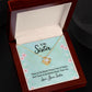 To My Sister There is No Better Friend Than a Sister Infinity Knot Necklace Message Card-Express Your Love Gifts