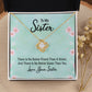 To My Sister There is No Better Friend Than a Sister Infinity Knot Necklace Message Card-Express Your Love Gifts