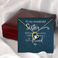 To My Sister Wonderful Sister Forever Necklace w Message Card-Express Your Love Gifts