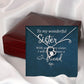 To My Sister Wonderful Sister Forever Necklace w Message Card-Express Your Love Gifts