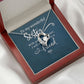 To My Sister Wonderful Sister Forever Necklace w Message Card-Express Your Love Gifts