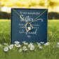 To My Sister Wonderful Sister Forever Necklace w Message Card-Express Your Love Gifts