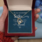 To My Sister Wonderful Sister Forever Necklace w Message Card-Express Your Love Gifts