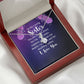 To My Sister You Are Always There For Me Alluring Ribbon Necklace Message Card-Express Your Love Gifts