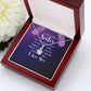 To My Sister You Are Always There For Me Alluring Ribbon Necklace Message Card-Express Your Love Gifts