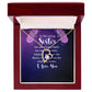 To My Sister You Are Always There For Me Forever Necklace w Message Card-Express Your Love Gifts