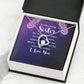 To My Sister You Are Always There For Me Forever Necklace w Message Card-Express Your Love Gifts