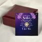 To My Sister You Are Always There For Me Infinity Knot Necklace Message Card-Express Your Love Gifts