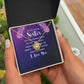 To My Sister You Are Always There For Me Infinity Knot Necklace Message Card-Express Your Love Gifts