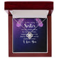 To My Sister You Are Always There For Me Infinity Knot Necklace Message Card-Express Your Love Gifts