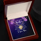 To My Sister You Are Always There For Me Infinity Knot Necklace Message Card-Express Your Love Gifts