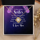 To My Sister You Are Always There For Me Infinity Knot Necklace Message Card-Express Your Love Gifts