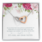 To My Sister You Are Protected by Angel Inseparable Necklace-Express Your Love Gifts