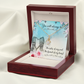To My Sister You Will Always Be Alluring Ribbon Necklace Message Card-Express Your Love Gifts
