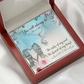To My Sister You Will Always Be Alluring Ribbon Necklace Message Card-Express Your Love Gifts