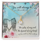 To My Sister You Will Always Be Alluring Ribbon Necklace Message Card-Express Your Love Gifts