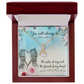 To My Sister You Will Always Be Alluring Ribbon Necklace Message Card-Express Your Love Gifts