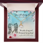 To My Sister You Will Always Be Alluring Ribbon Necklace Message Card-Express Your Love Gifts
