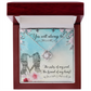 To My Sister You will always be Infinity Knot Necklace Message Card-Express Your Love Gifts