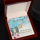 To My Sister You will always be Infinity Knot Necklace Message Card-Express Your Love Gifts