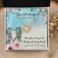 To My Sister You will always be Infinity Knot Necklace Message Card-Express Your Love Gifts
