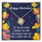 To My Sister Younger Than You Birthday Message Infinity Knot Necklace Message Card-Express Your Love Gifts
