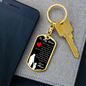 To My Son Ability To See Yourself Keychain Stainless Steel or 18k Gold Dog Tag Keyring-Express Your Love Gifts