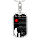 To My Son Ability To See Yourself Keychain Stainless Steel or 18k Gold Dog Tag Keyring-Express Your Love Gifts