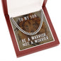To My Son Be a Warrior Not a Worrier Cuban Chain-Express Your Love Gifts