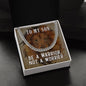To My Son Be a Warrior Not a Worrier Cuban Chain-Express Your Love Gifts