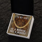 To My Son Be a Warrior Not a Worrier Cuban Chain-Express Your Love Gifts