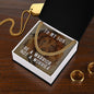 To My Son Be a Warrior Not a Worrier Cuban Chain-Express Your Love Gifts