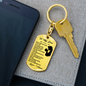 To My Son Best Thing Ever Keychain Stainless Steel or 18k Gold Dog Tag Keyring-Express Your Love Gifts