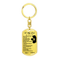 To My Son Best Thing Ever Keychain Stainless Steel or 18k Gold Dog Tag Keyring-Express Your Love Gifts