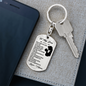 To My Son Best Thing Ever Keychain Stainless Steel or 18k Gold Dog Tag Keyring-Express Your Love Gifts