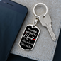 To My Son Heart Makes Us Father And Son Keychain Stainless Steel or 18k Gold Dog Tag Keyring-Express Your Love Gifts