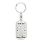 To My Son I Love You As You Grow Older Keychain Stainless Steel or 18k Gold Dog Tag Keyring-Express Your Love Gifts