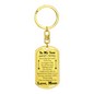 To My Son I Love You As You Grow Older Keychain Stainless Steel or 18k Gold Dog Tag Keyring-Express Your Love Gifts