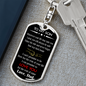 To My Son I Pray You Will Always Be Safe Keychain Stainless Steel or 18k Gold Dog Tag Keyring-Express Your Love Gifts