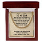 To My Son Never Feel That You're Alone Cuban Chain-Express Your Love Gifts