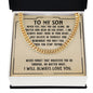 To My Son Never Feel That You're Alone Cuban Chain-Express Your Love Gifts