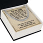 To My Son Never Feel That You're Alone Cuban Chain-Express Your Love Gifts