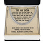 To My Son Never Feel That You're Alone Cuban Chain-Express Your Love Gifts