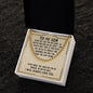 To My Son Never Feel That You're Alone Cuban Chain-Express Your Love Gifts