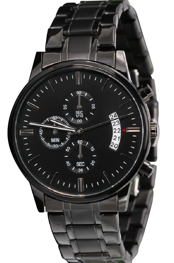To My Son Never Forget Men's Watch Multifunction Stainless Steel W Copper Dial-Express Your Love Gifts