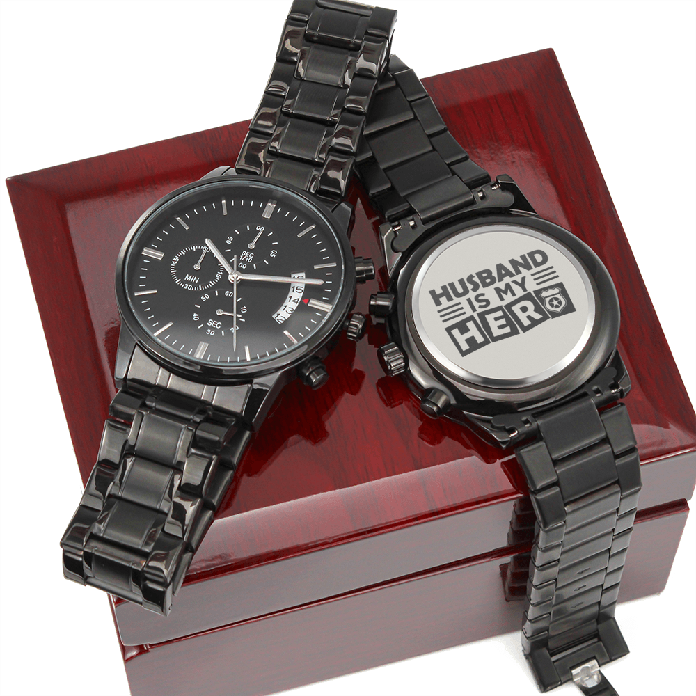 To My Son Never Forget Men's Watch Multifunction Stainless Steel W Copper Dial-Express Your Love Gifts